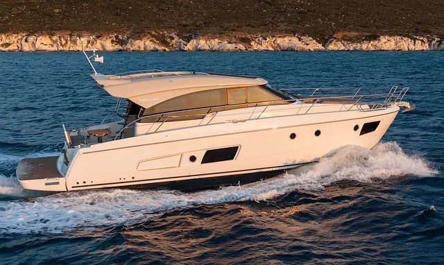 motor yacht representing boat insurance options in Portugal