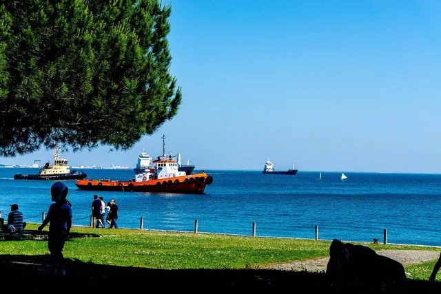 Traditional fishing boat in Setúbal Portugal where maritime insurance is important for local fishermen